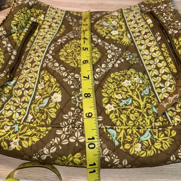 Vera Bradley Brown and Yellow Hobo Bag & wallet - Picture 6 of 8